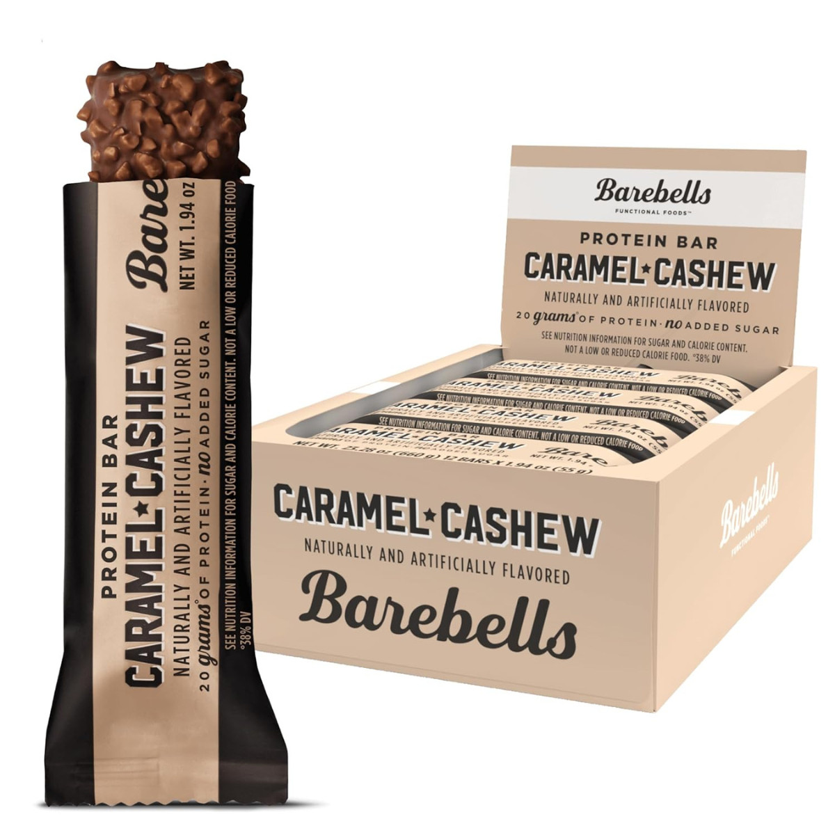 Barebells Protein Bars, Caramel Cashew, 12 Pack