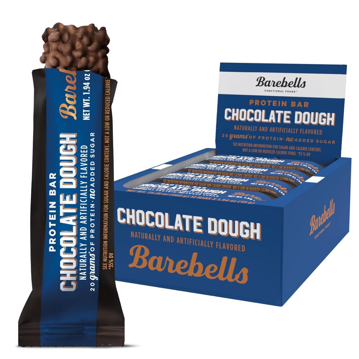 Barebells Protein Bars, Chocolate Dough, 12 Pack