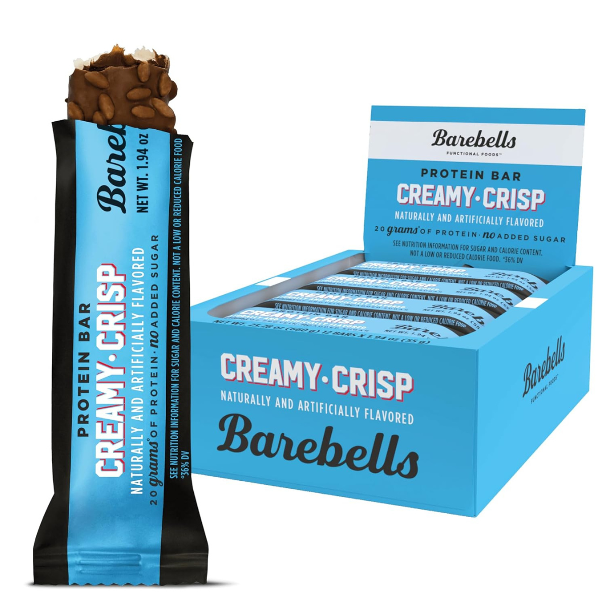 Barebells Protein Bars, Creamy Crisp, 12 Pack