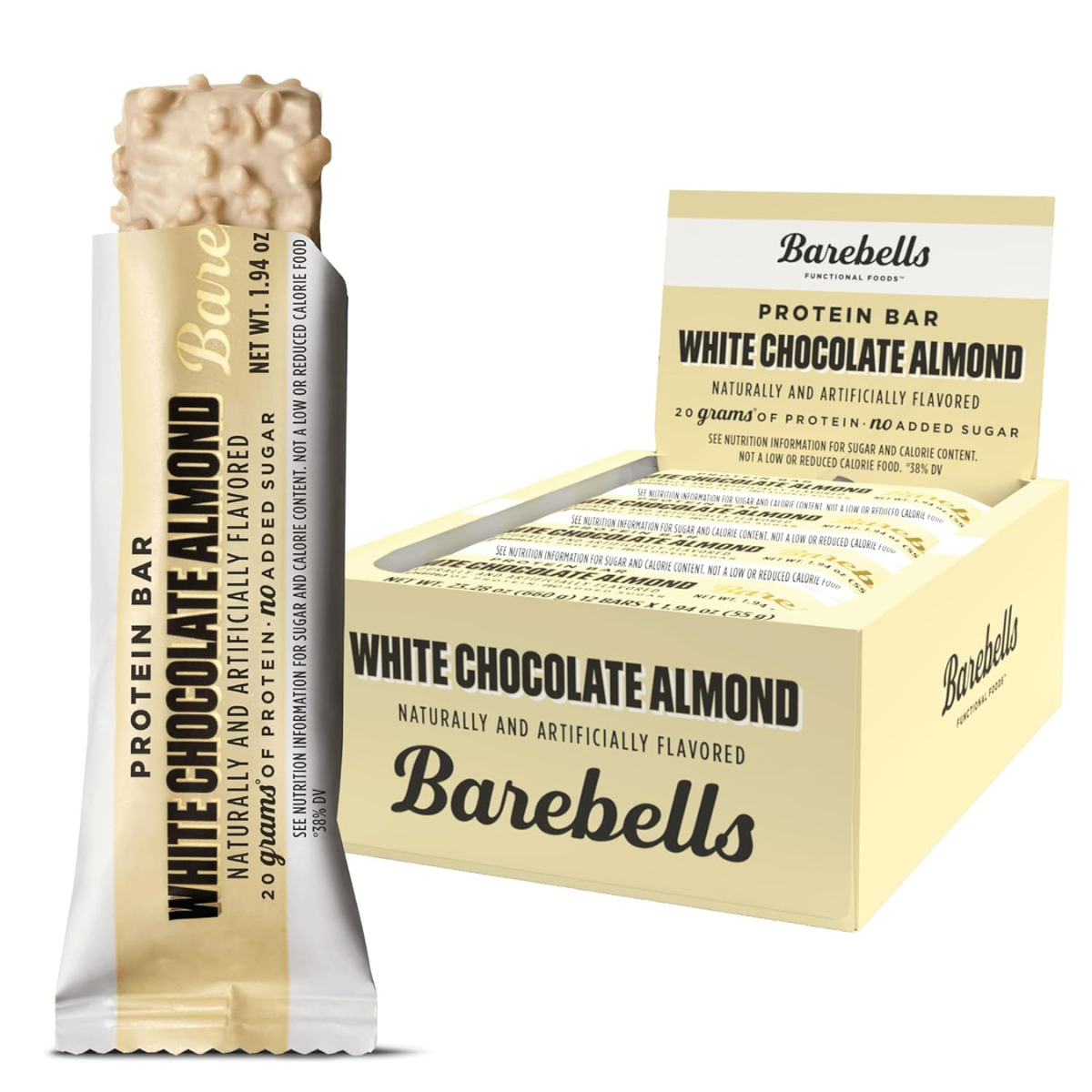 Barebells Protein Bars, White Chocolate Almond, 12 Pack