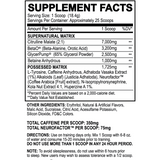 Black Magic Supply BZRK Pre-Workout Supplement Facts