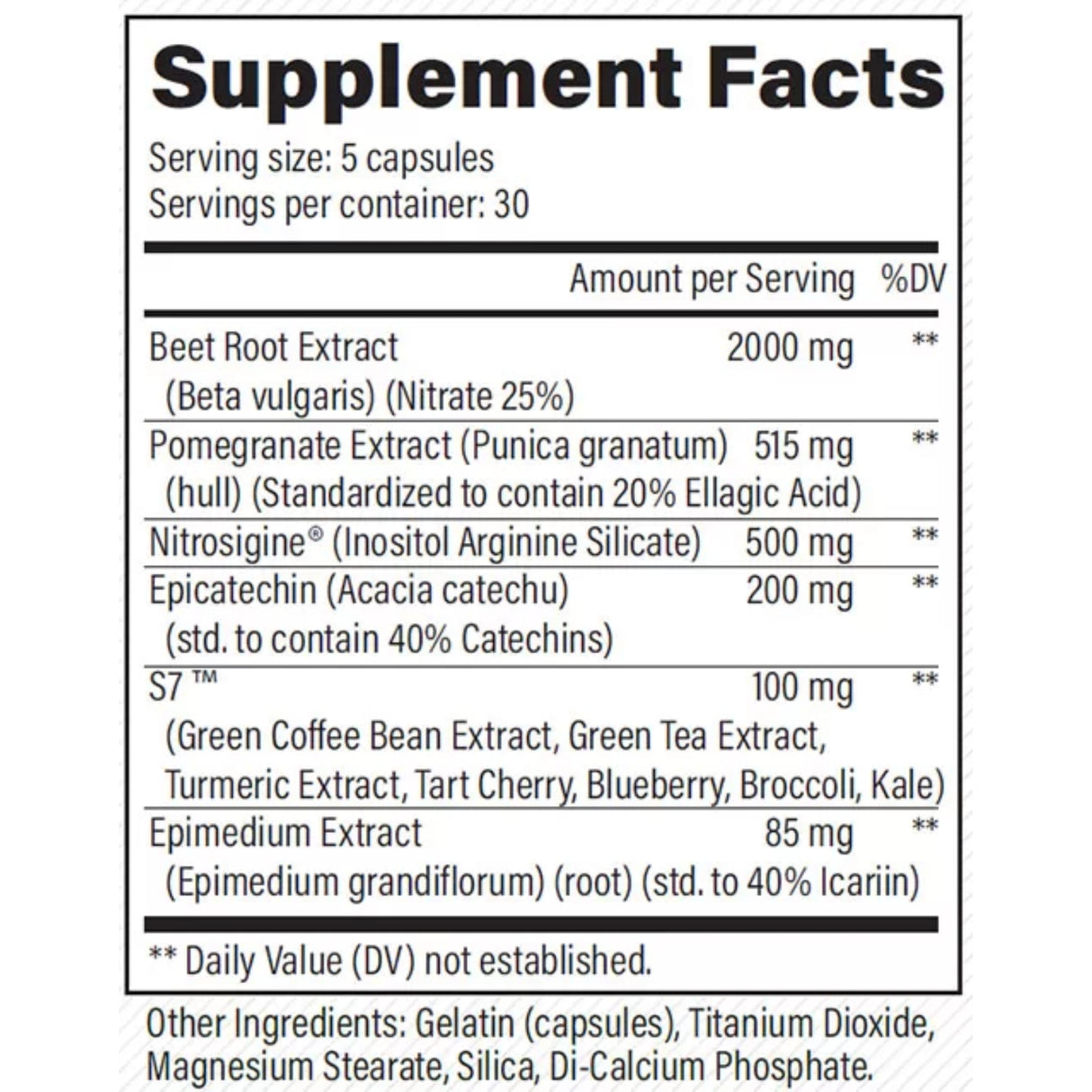 Black Magic Supply Pump IV, 30 Servings, Supplement Facts