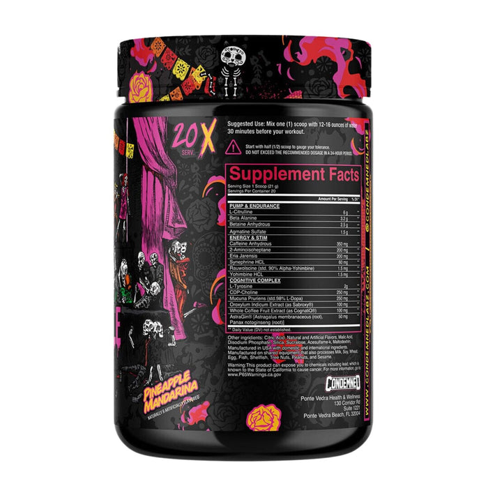 Condemned Labs Souls 4 Sale - Pineapple Mandarina Supplements Facts