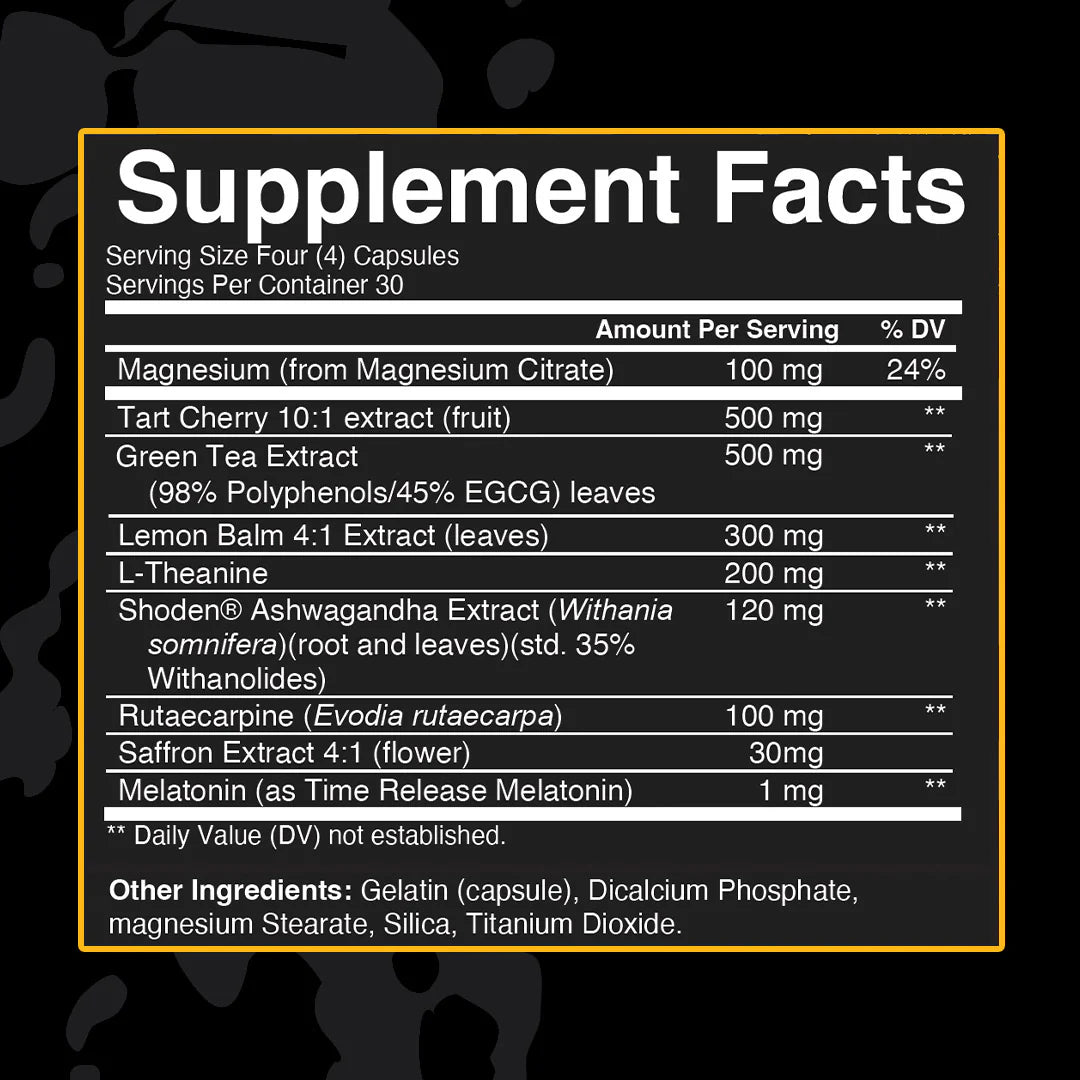 Condemned Labz Arsynist PM Supplement Facts