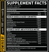 Fresh Out Pre Supplement Facts Panel