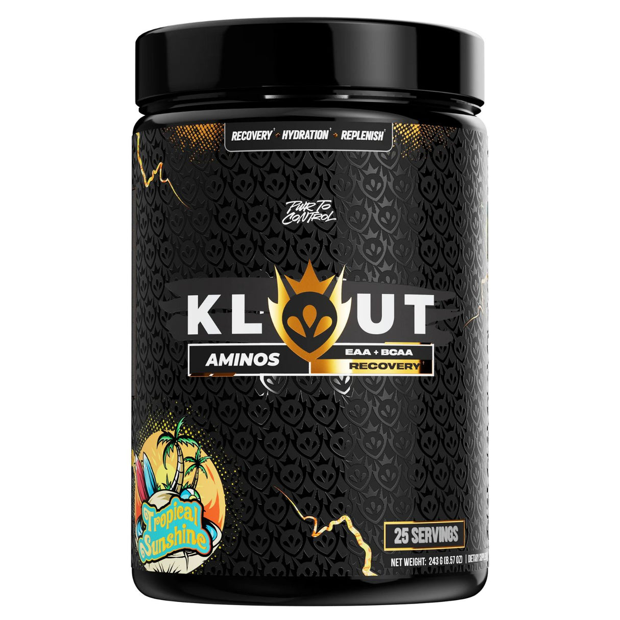 Klout Aminos BCAA + EAA, Tropical Sunshine, 25 Servings