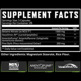 Klout Pump Kap Supplement Facts