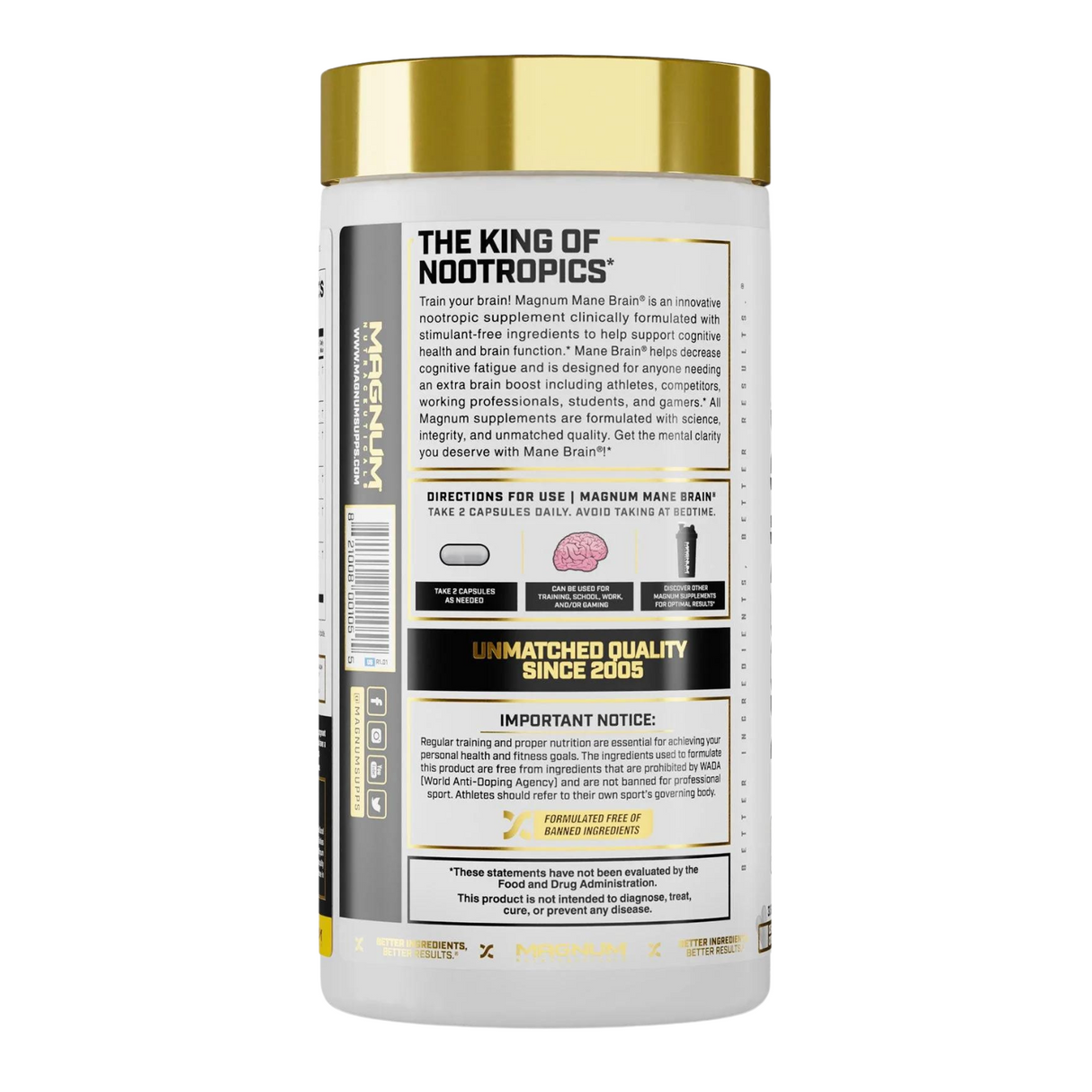 Magnum Nutraceuticals Mane Brain Label