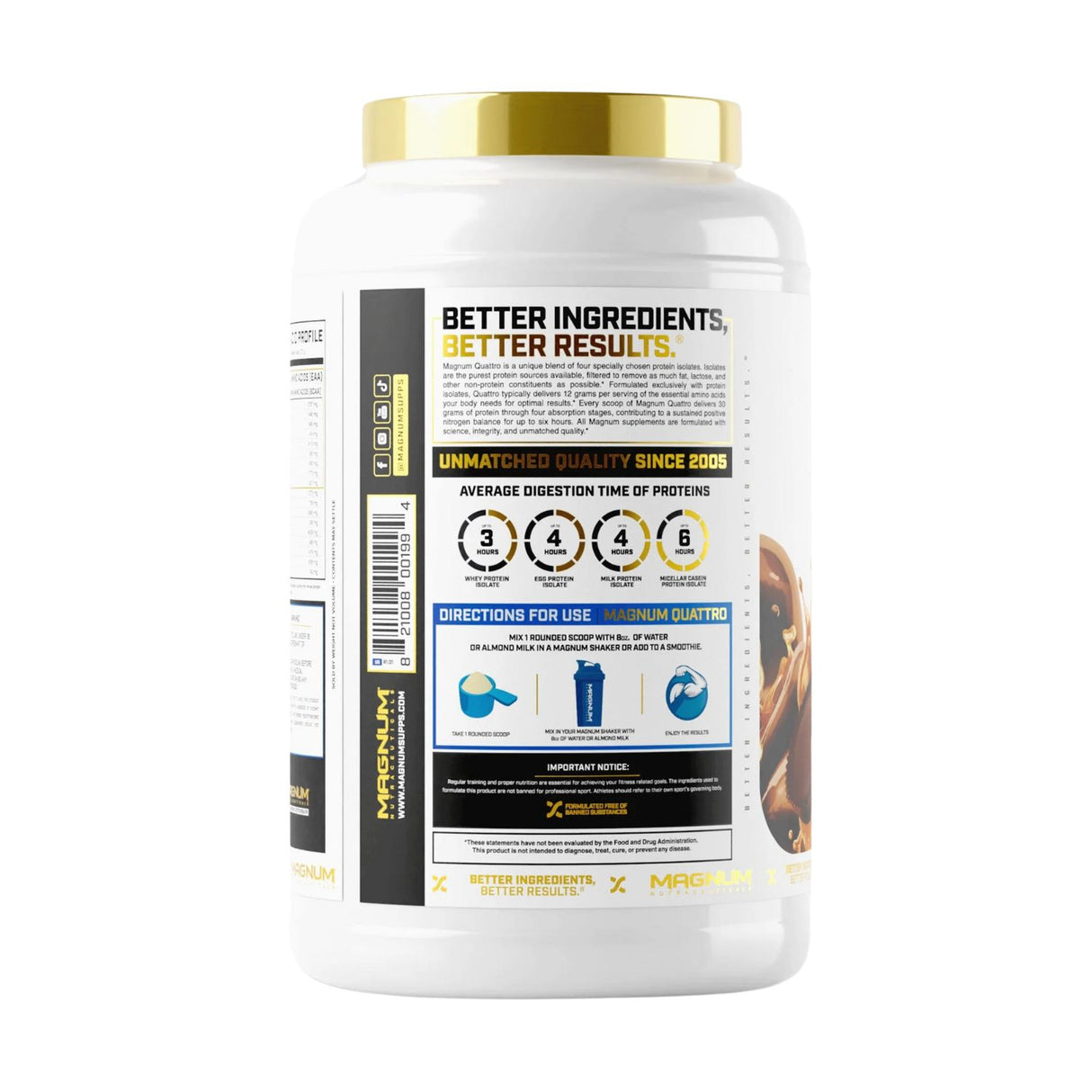 Magnum Nutraceuticals Quattro 2Lbs Directions