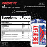 MuscleForce X3 Stack - Obedient Supplement Facts 