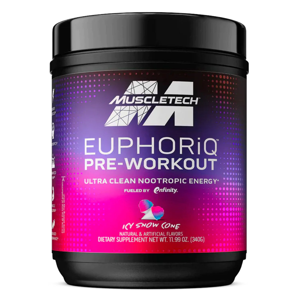 Muscletech EuphoriQ - Icy Snow Cone, 20 Servings