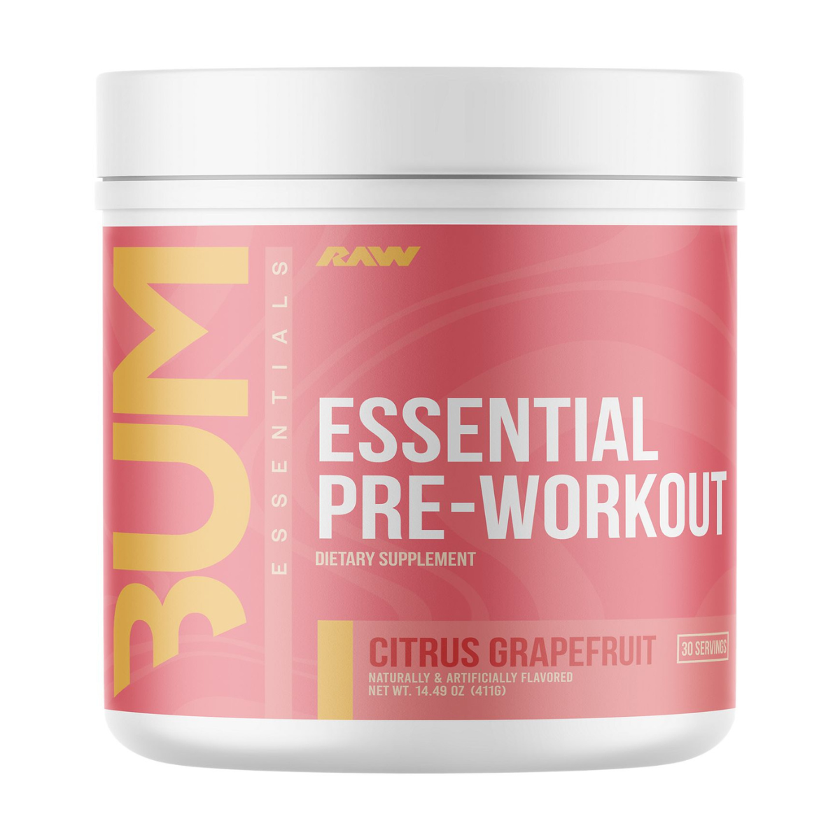 RAW Nutrition CBUM Essential Pre-Workout 30 Servings - Citrus Grapefruit