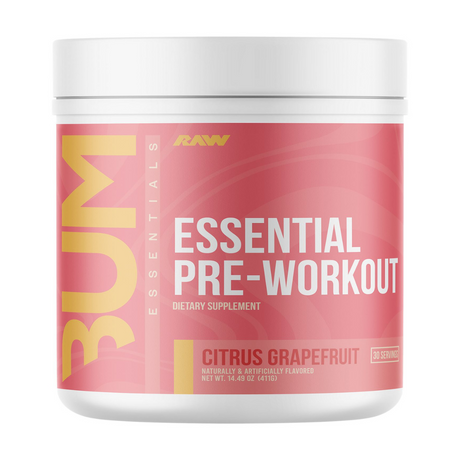 RAW Nutrition CBUM Essential Pre-Workout 30 Servings - Citrus Grapefruit