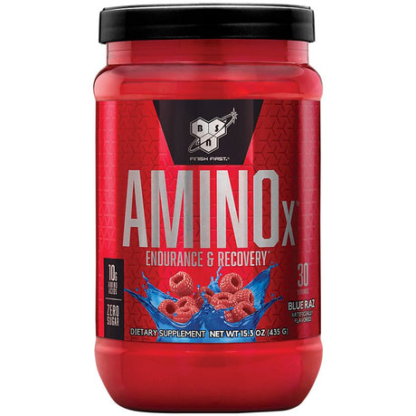 BSN Amino X Muscle Recovery & Endurance Powder with BCAAs - Blue Raspberry 