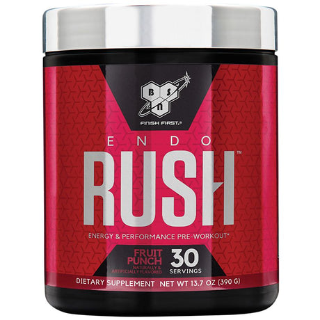 BSN EndoRush Pre-Workout powder- fruit punch