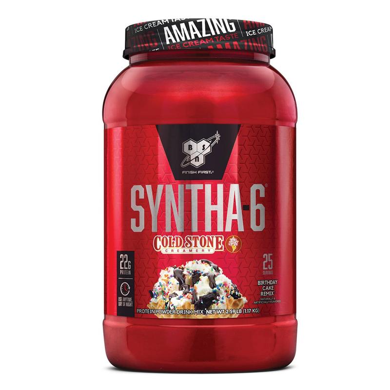 BSN Syntha-6 Cold Stone Creamery  protein powder-Birthday Cake Remix