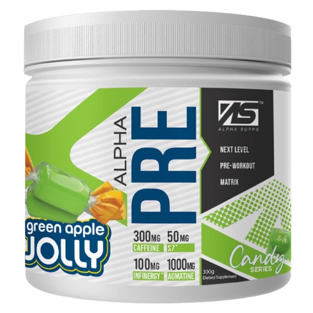 Alpha Supps Alpha Pre Green Apple Jolly