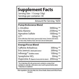 Alpha Supps Alpha Pre Supplement Facts