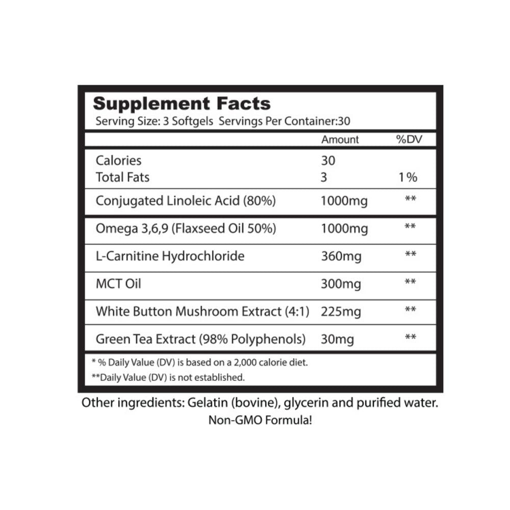 Alpha Supps Alpha Shred Supplement Facts