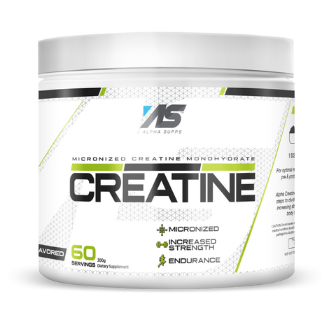 Alpha Supps Creatine Monohydrate, 60 Servings