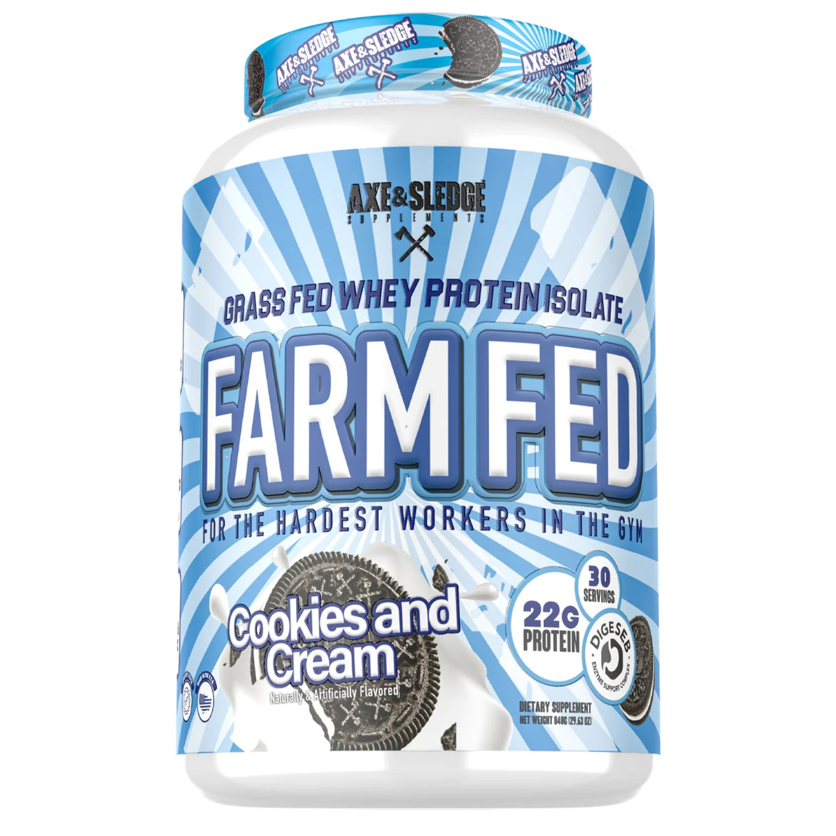 Axe & Sledge Farm Fed 30 Servings -  Cookies and Cream