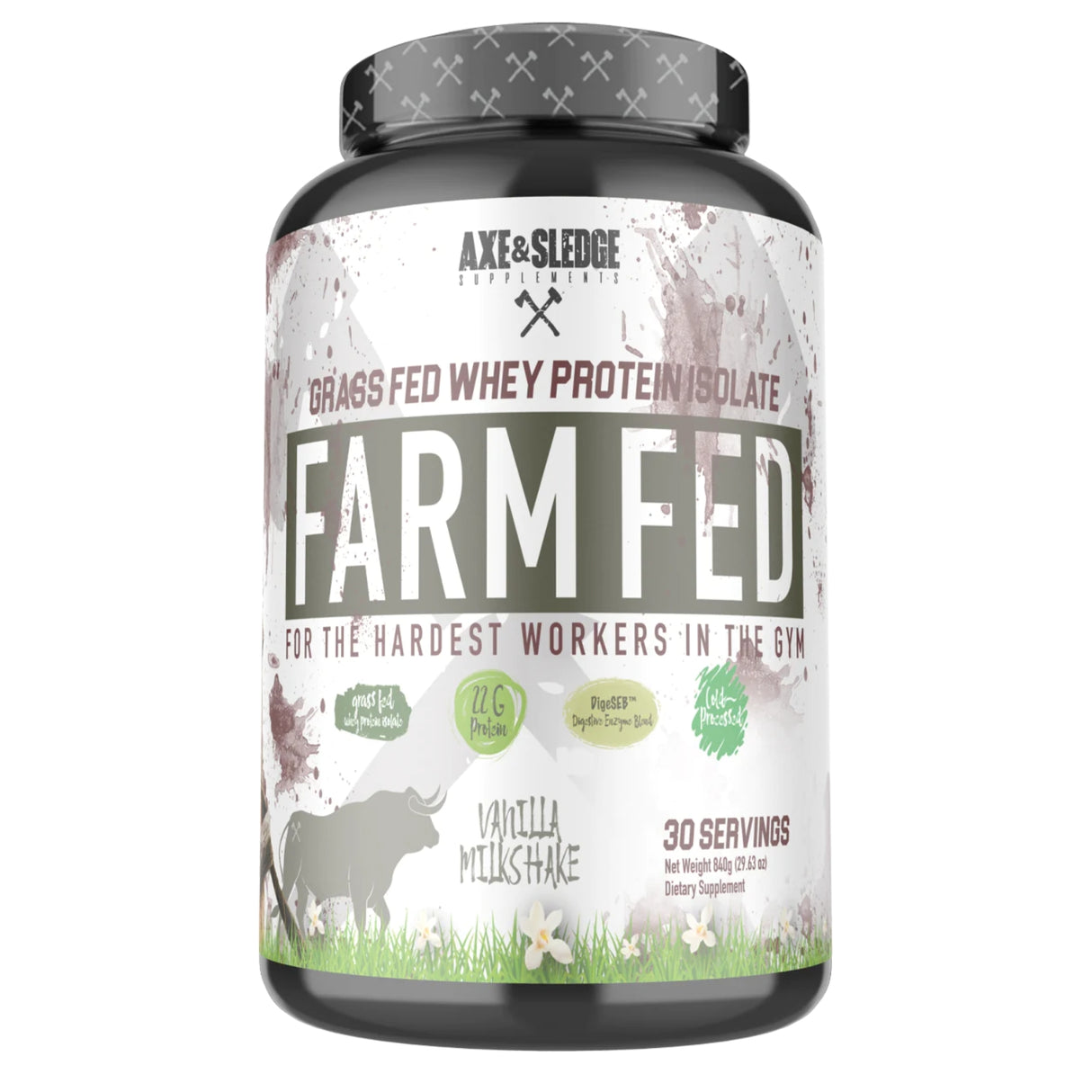 Axe & Sledge Farm Fed 30 Servings - Vanilla