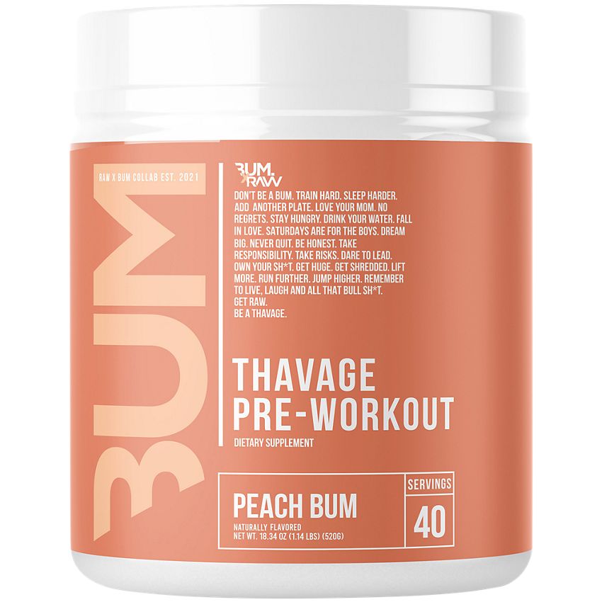 CBUM Series Thavage Pre-Workout - Peach Bum - 40 Servings