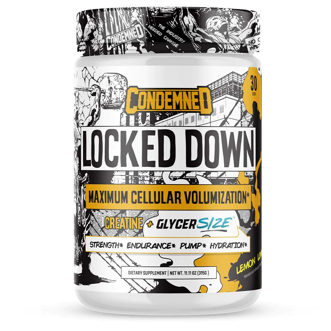 Condemned Labz Locked Down - Lemon Lime, 30 Servings