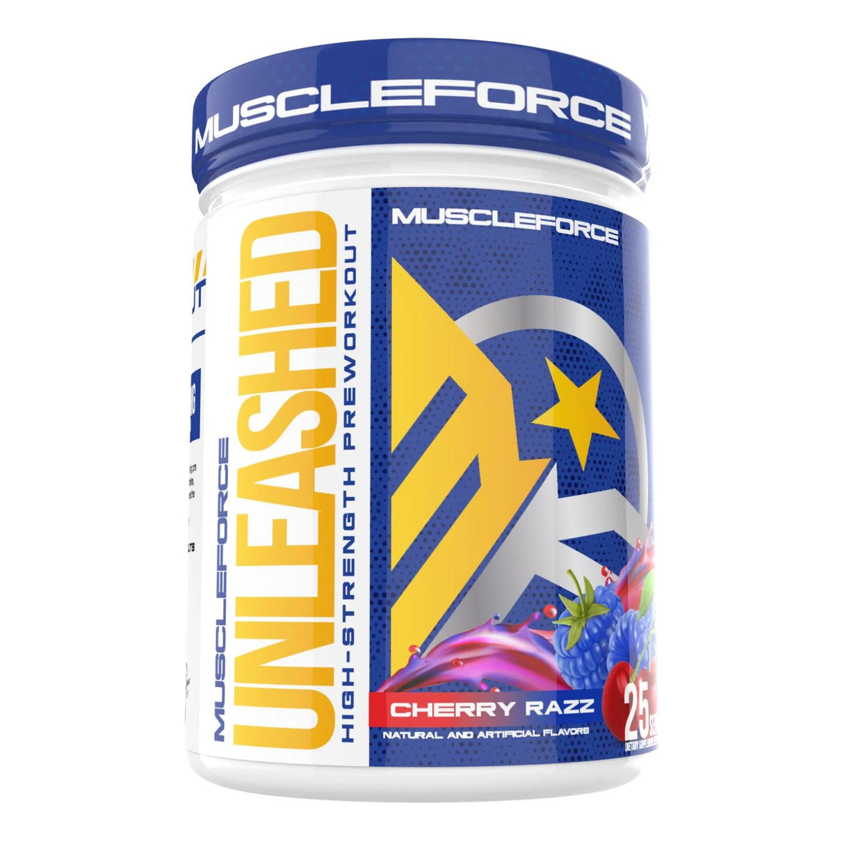 MuscleForce Defiant Unleashed Pre-Workout, Cherry Razz