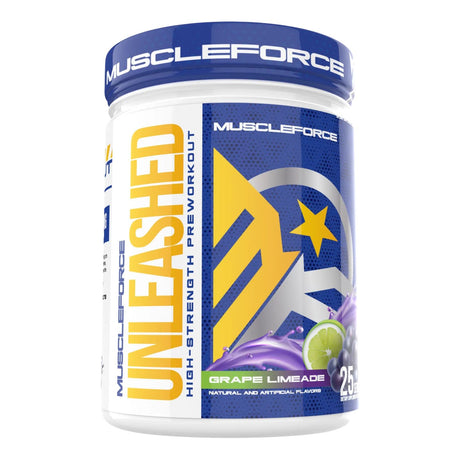 MuscleForce Defiant Unleashed Pre-Workout, Grape Limeade