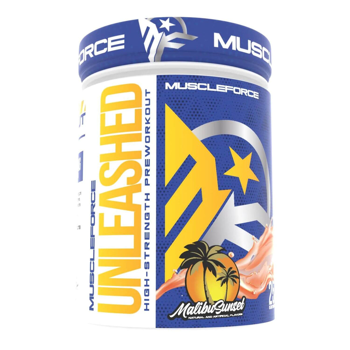 MuscleForce Defiant Unleashed Pre-Workout, Malibu Sunset