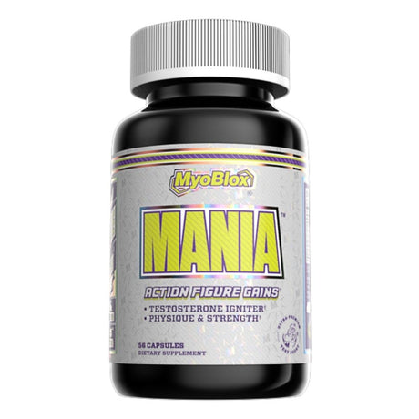 MyoBlox Mania Testosterone Support, 4 Week Supply