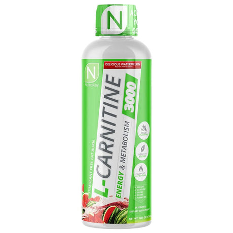 Nutrakey L-Carnitine 3000 - 31 Servings, Delicious Watermelon