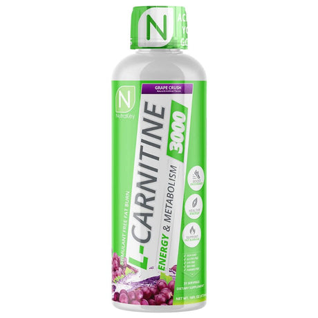 Nutrakey L-Carnitine 3000 - 31 Servings, Grape Crush