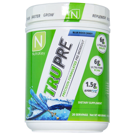 NutraKey TRU Pre - 20 Servings Blue Rock Candy