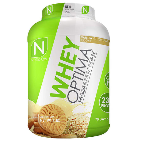 Nutrakey Whey Optima Premium Protein Vanilla Ice Cream Cookie 5 lbs