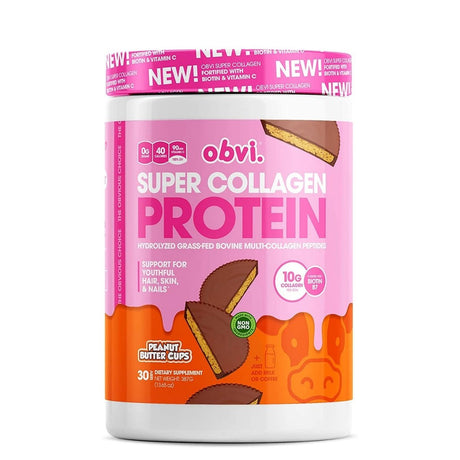 Obvi Super Collagen Protein, Peanut Butter Cups