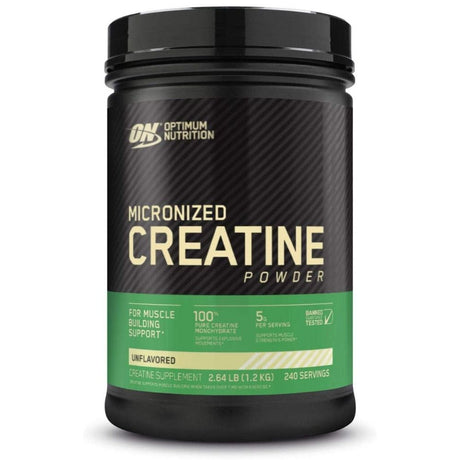 ON Unflavored Creatine Monohydrate Powder, 240 Servings