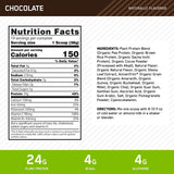 Gold Standard 100% Plant Protein by Optimum Nutrition, Chocolate Supplement Facts