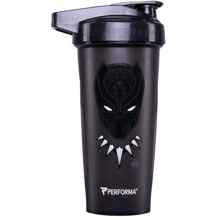 Performa Activ 28 oz. Shaker Cup Gym Bottle - Performa Panther, Black