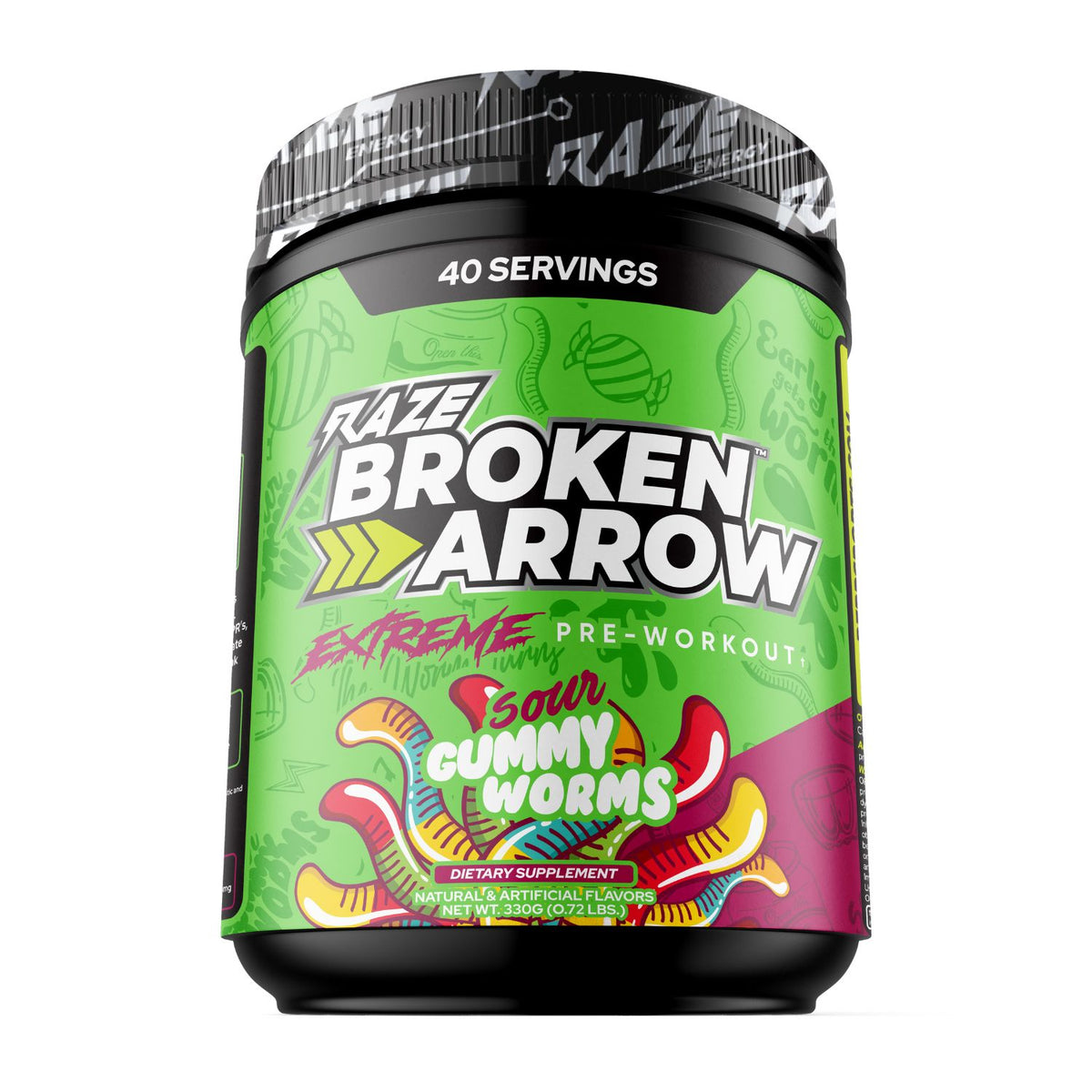 https://www.supplementcityusa.com/cdn/shop/products/raze-broken-arrow-extreme-sour-gummy-worms_1200x1200.jpg?v=1678761393