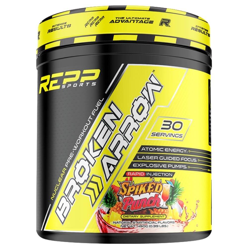 REPP Sports Broken Arrow Pre Workout Fuel, 30 Servings - Spiked Punch