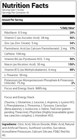 USN Energizing Amino Stim Supplement Facts